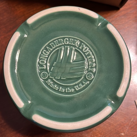 NIB Longaberger Ivy One Pint Salt Crock and Coaster Lid - Picture 4 of 8